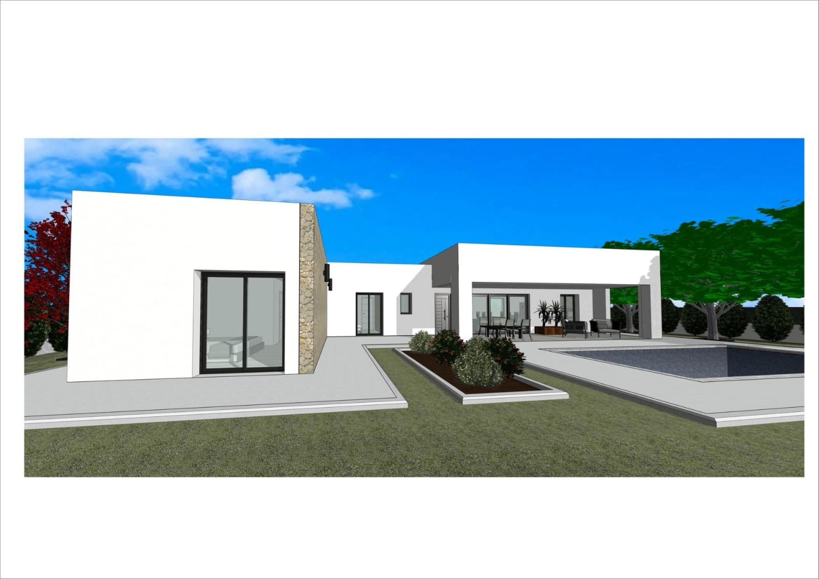 Nybygd villa med privat basseng – 3 soverom og 10 227 m² tomt, bilde 1