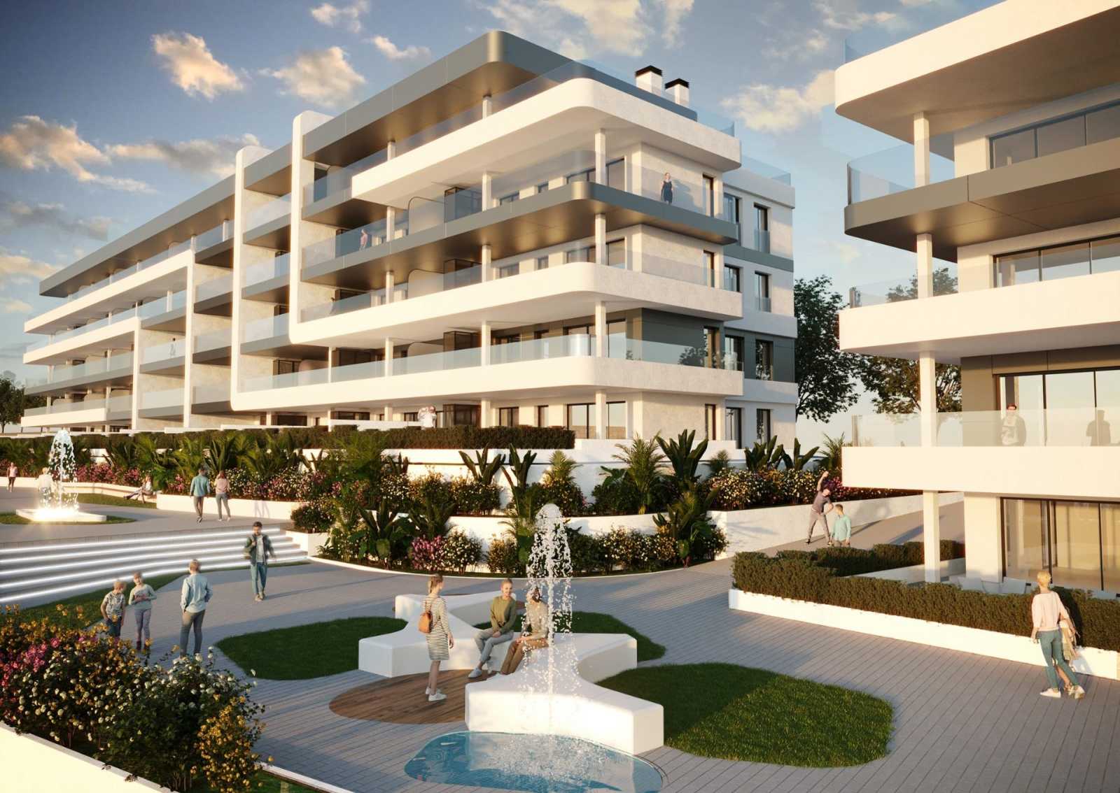 Ny leilighet med havutsikt – Fellesbasseng og terrasse på 37 m², bilde 1