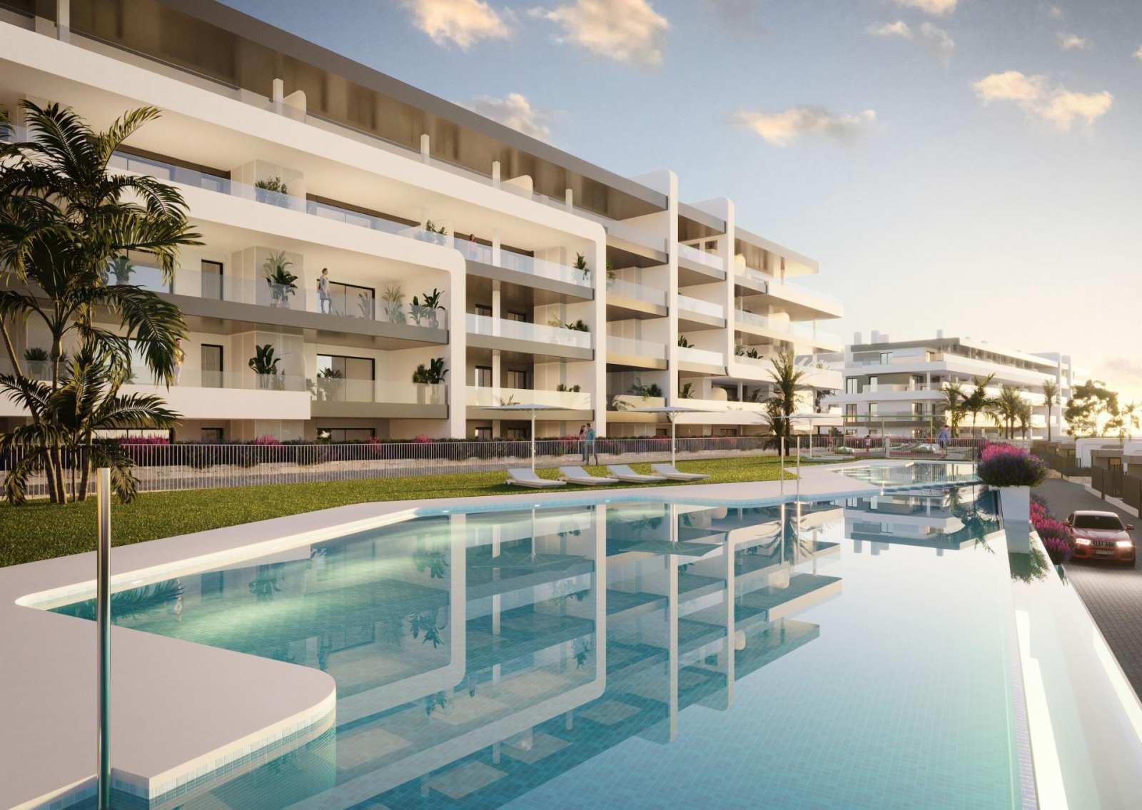 Ny leilighet med havutsikt – Privat terrasse 65 m² og fellesbasseng, bilde 1