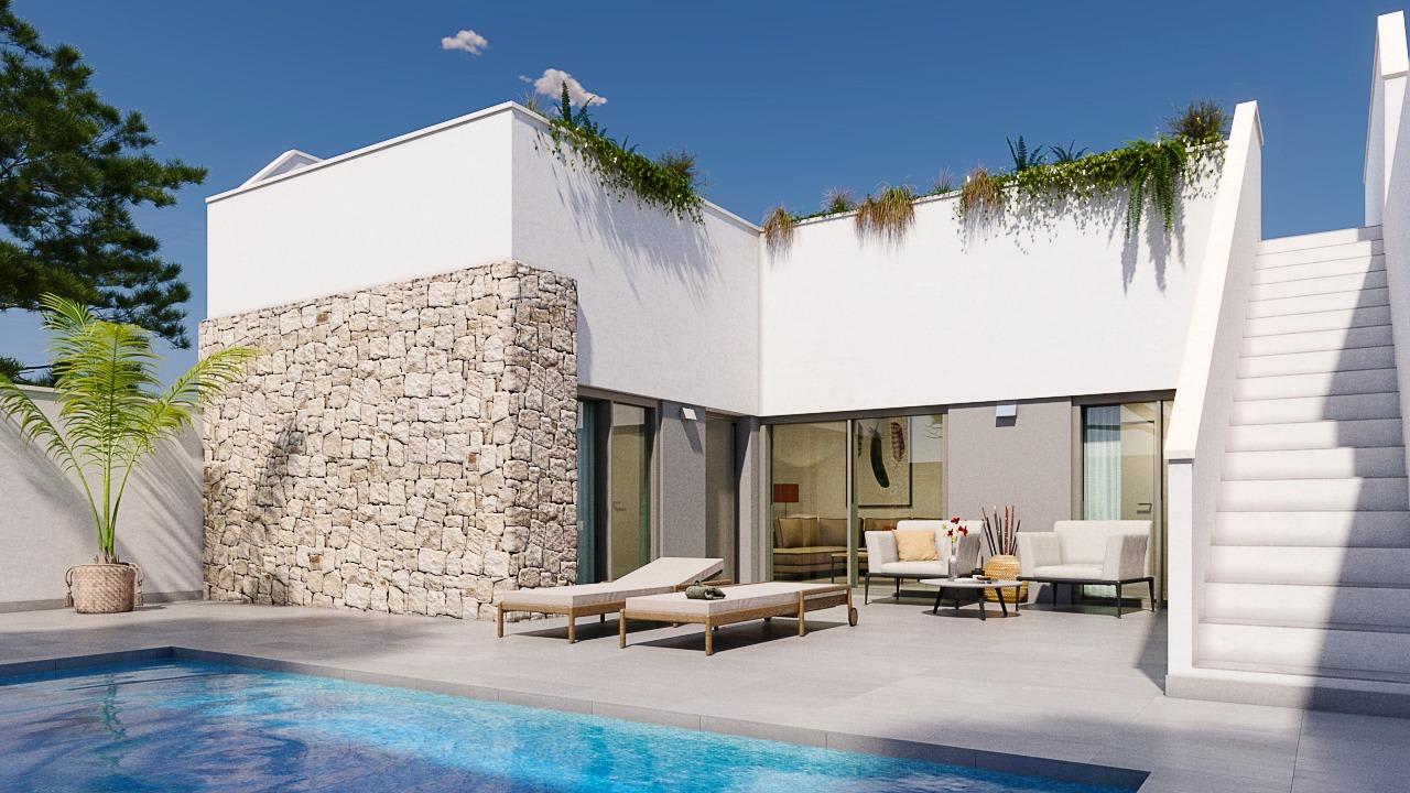 Nybygd villa med solarium og hage – privat basseng, bilde 1