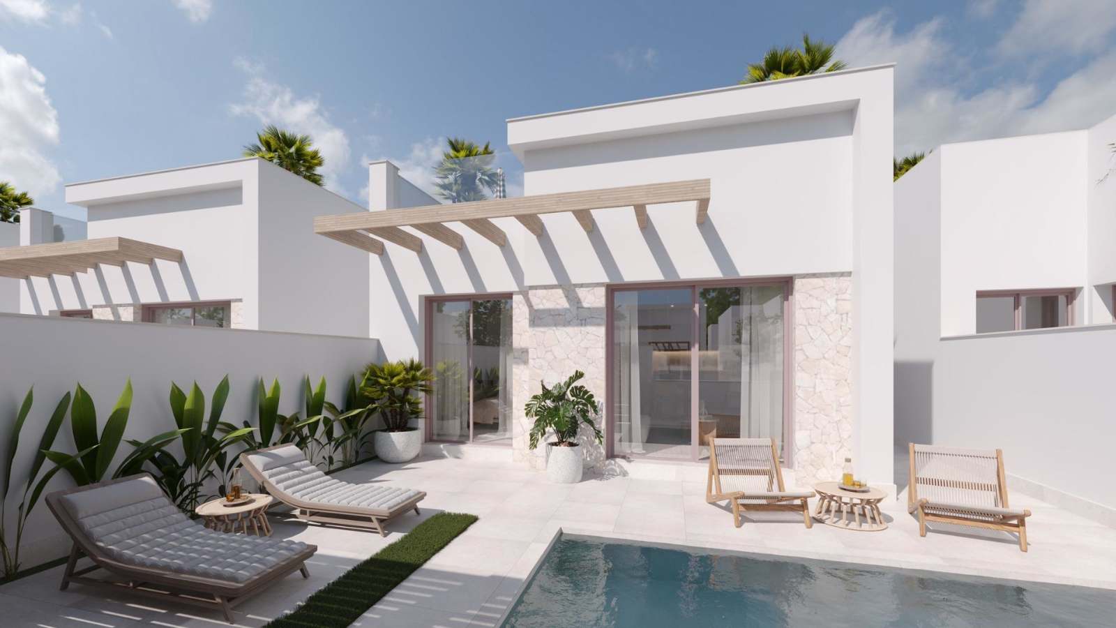 Nybygd villa med takterrasse – Privat basseng og 2 soverom, bilde 1