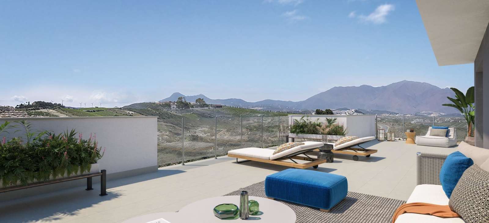 Ny leilighet med 195 m² terrasse – Fellesbasseng og nær golf, bilde 1
