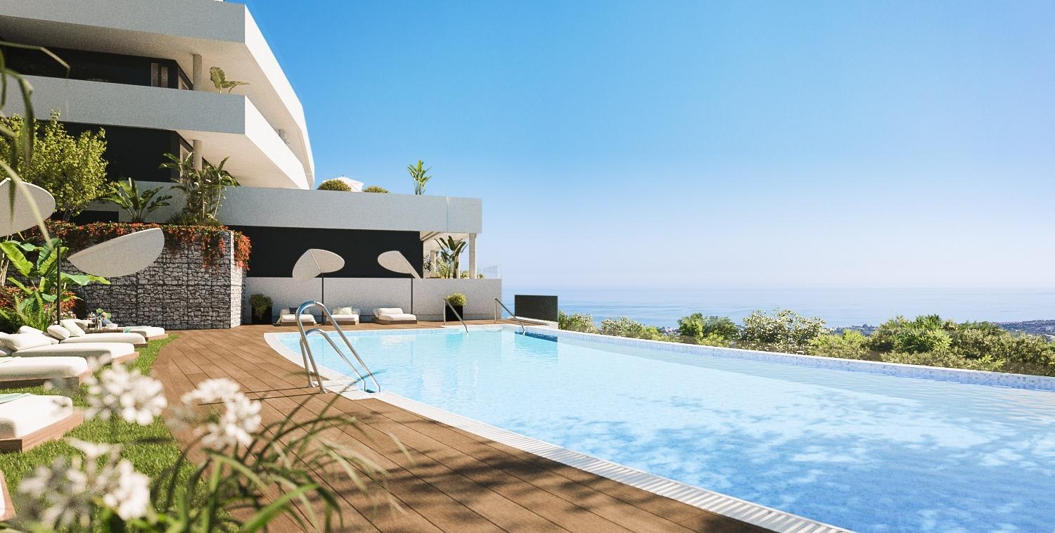 Ny leilighet med takterrasse og havutsikt – Privat terrasse på 59 m², bilde 1