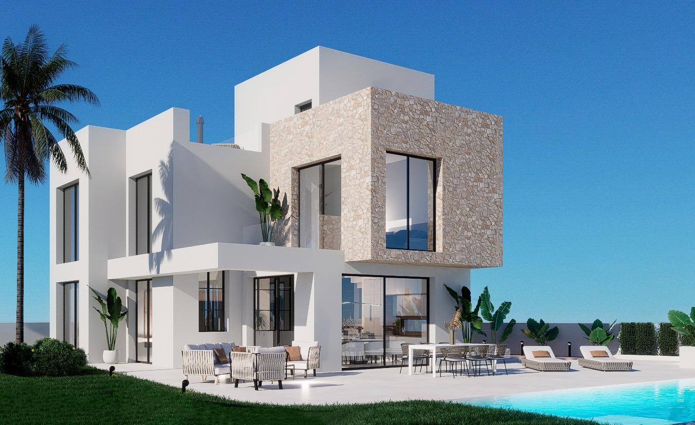 Kjempeflott nybygget villa med takterrasse og havutsikt – Privat basseng og 3 soverom, bilde 1