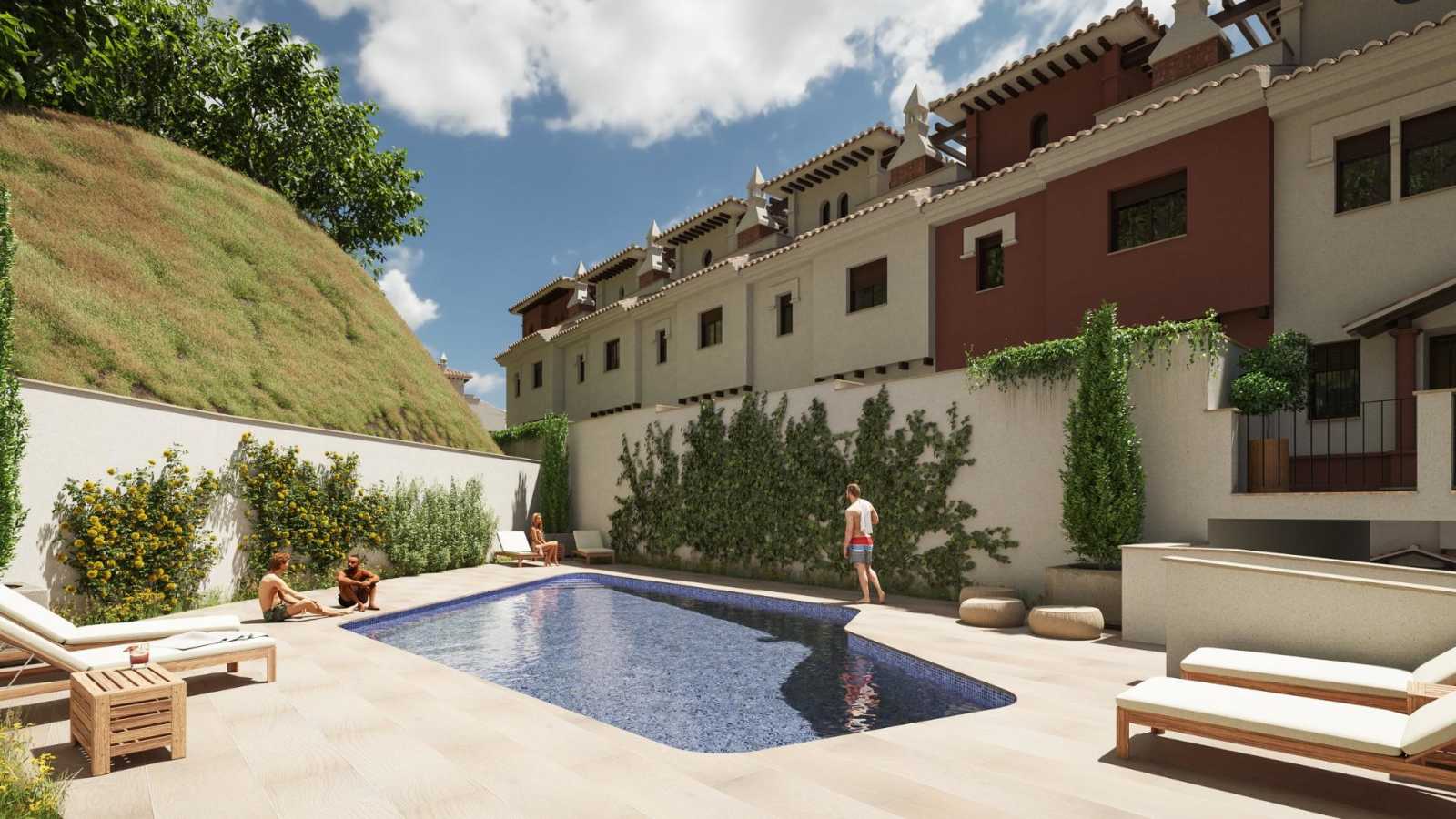 Nøkkelferdig rekkehus med takterrasse – 3 soverom og fellesbasseng, bilde 1