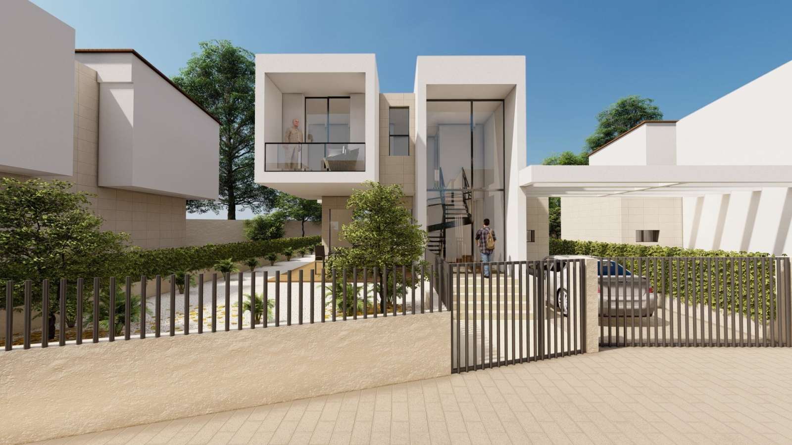 Nybygd villa med takterrasse og havutsikt – Privat basseng og 3 soverom, bilde 1