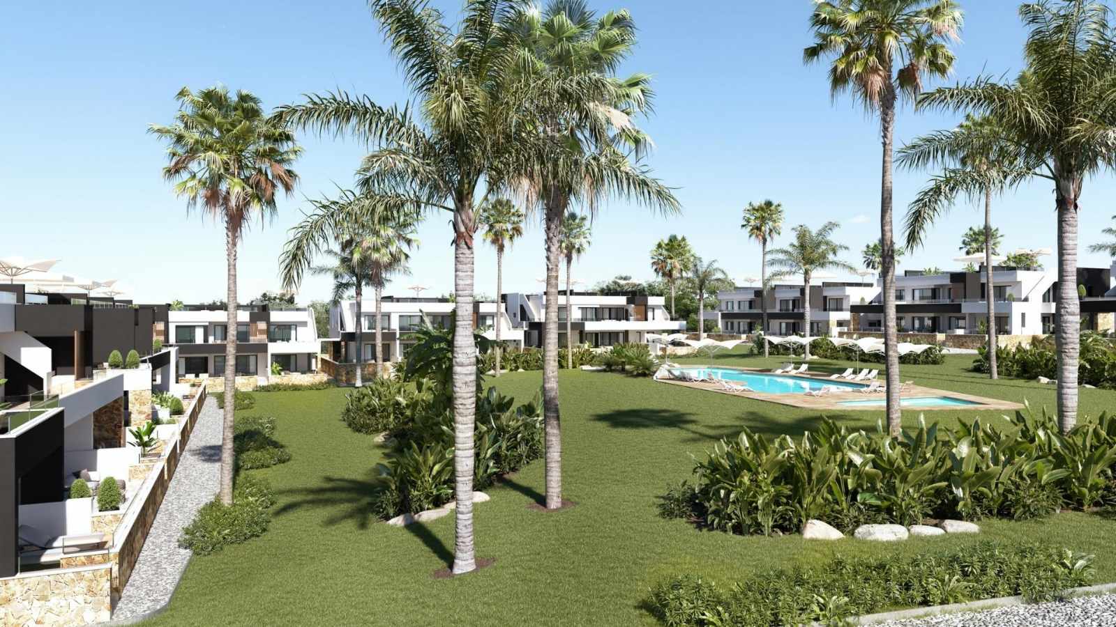 Nytt rekkehus med privat takterrasse – 2 soverom og felles basseng, bilde 1