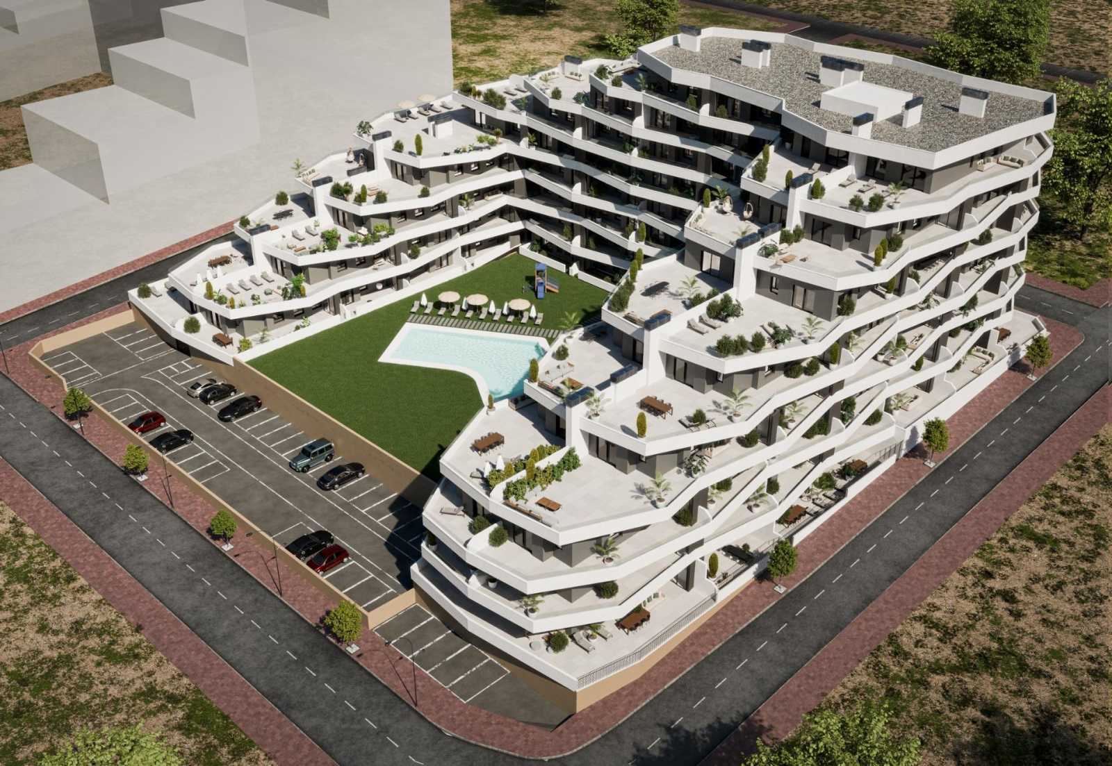 Ny leilighet med stor terrasse – Fellesbasseng og parkering, bilde 1