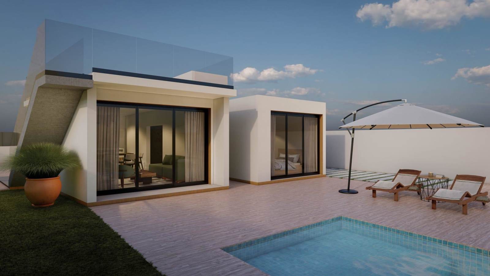 Kjempeflott villa med privat basseng og takterrasse, bilde 1