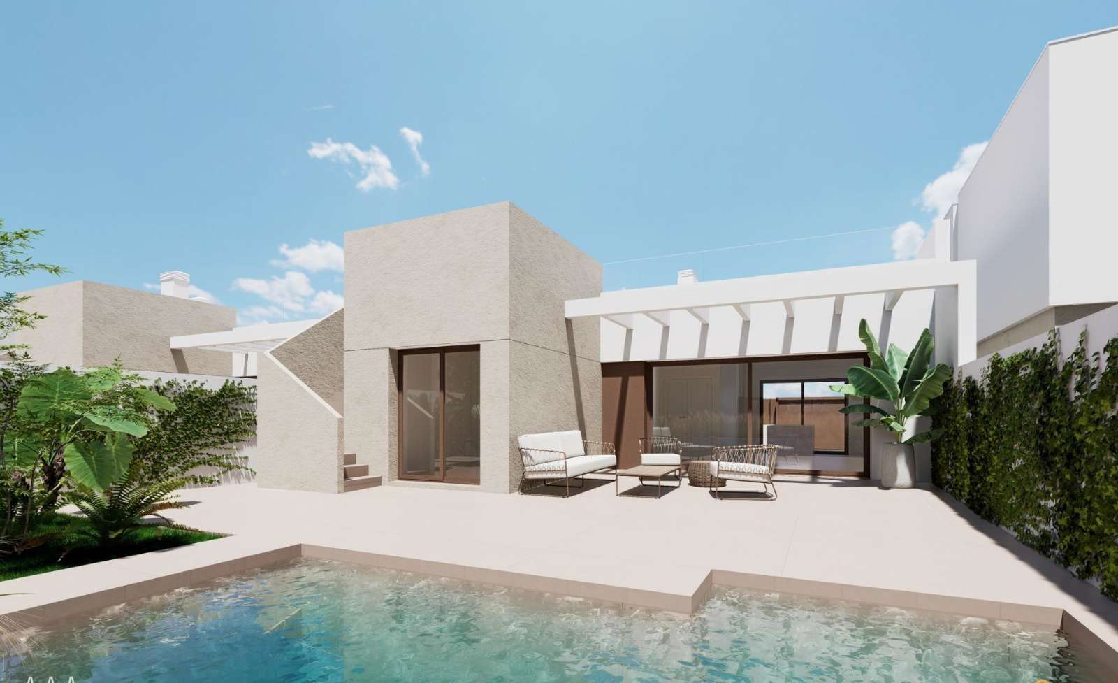 Ny villa med takterrasse og privat basseng, bilde 1