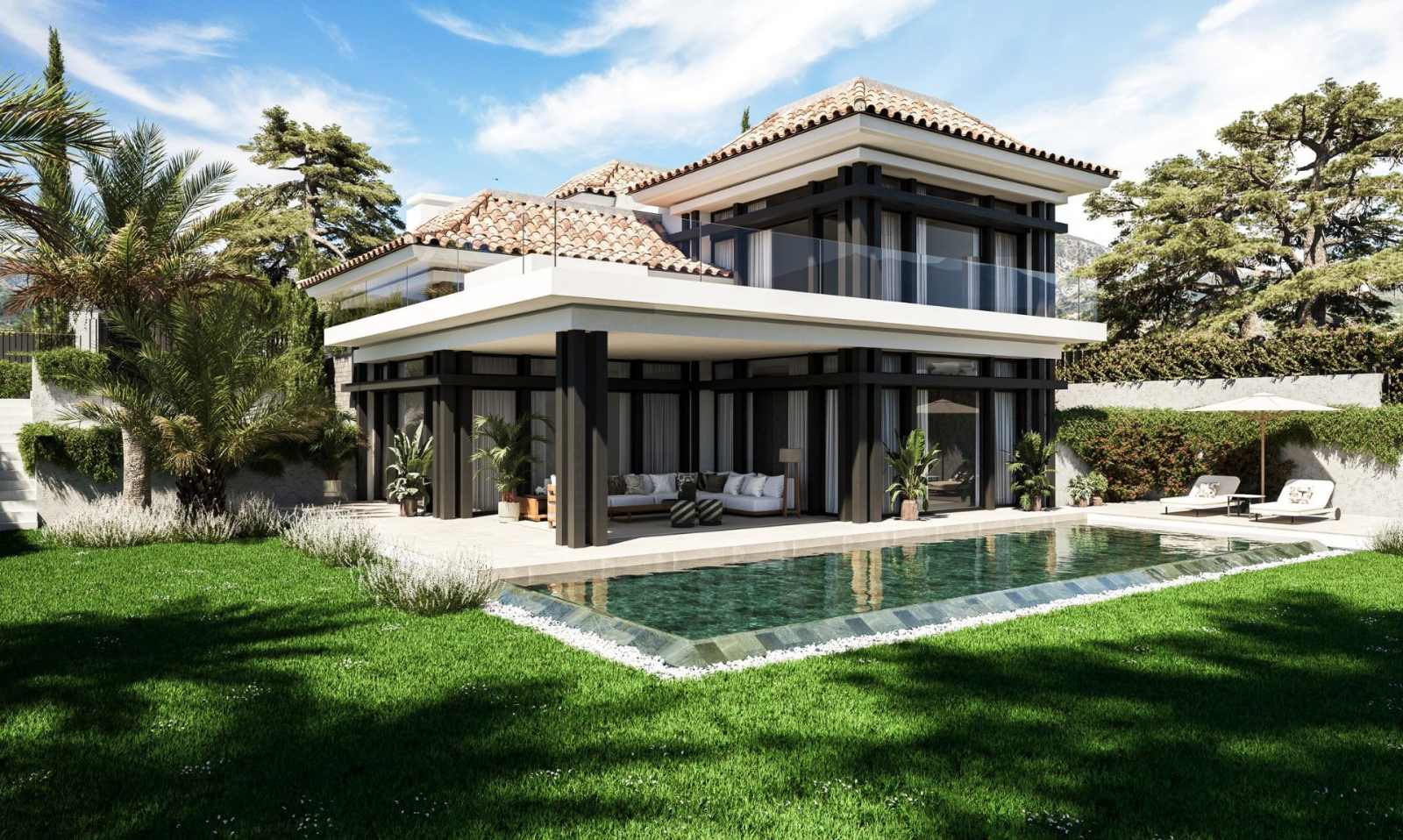 Eksklusiv villa med takterrasse og privat basseng – Nøkkelferdig og 5 soverom, bilde 1