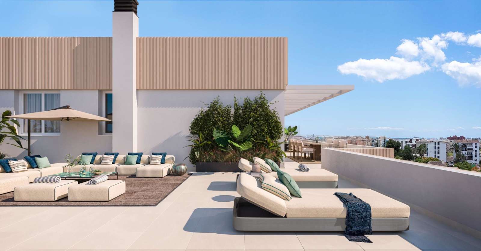 Ny leilighet med takterrasse – Fellesbasseng og garasje, bilde 1