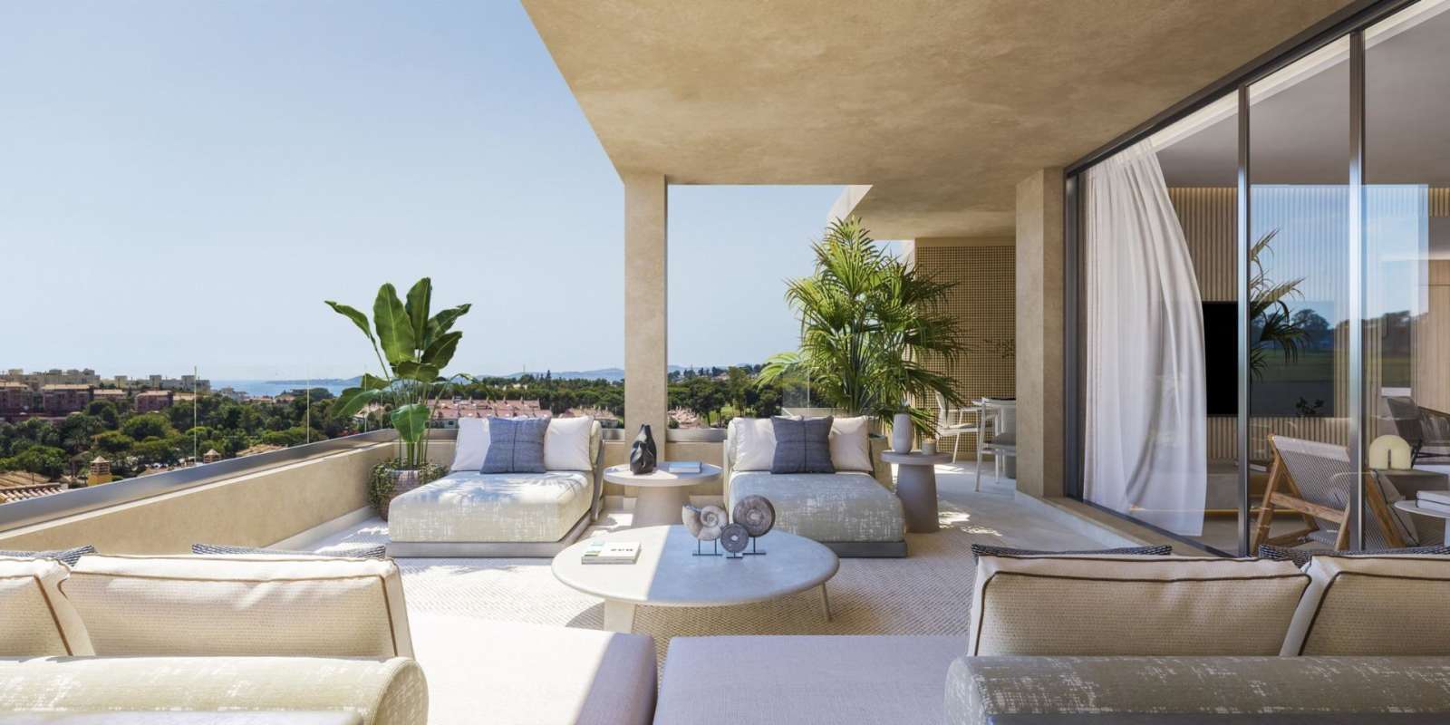 Ny leilighet med havutsikt og takterrasse – Fellesbasseng, bilde 1