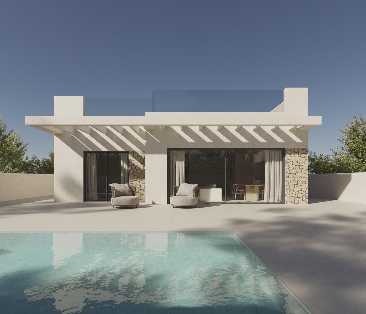 Ny villa med takterrasse og fjellutsikt, bilde 1
