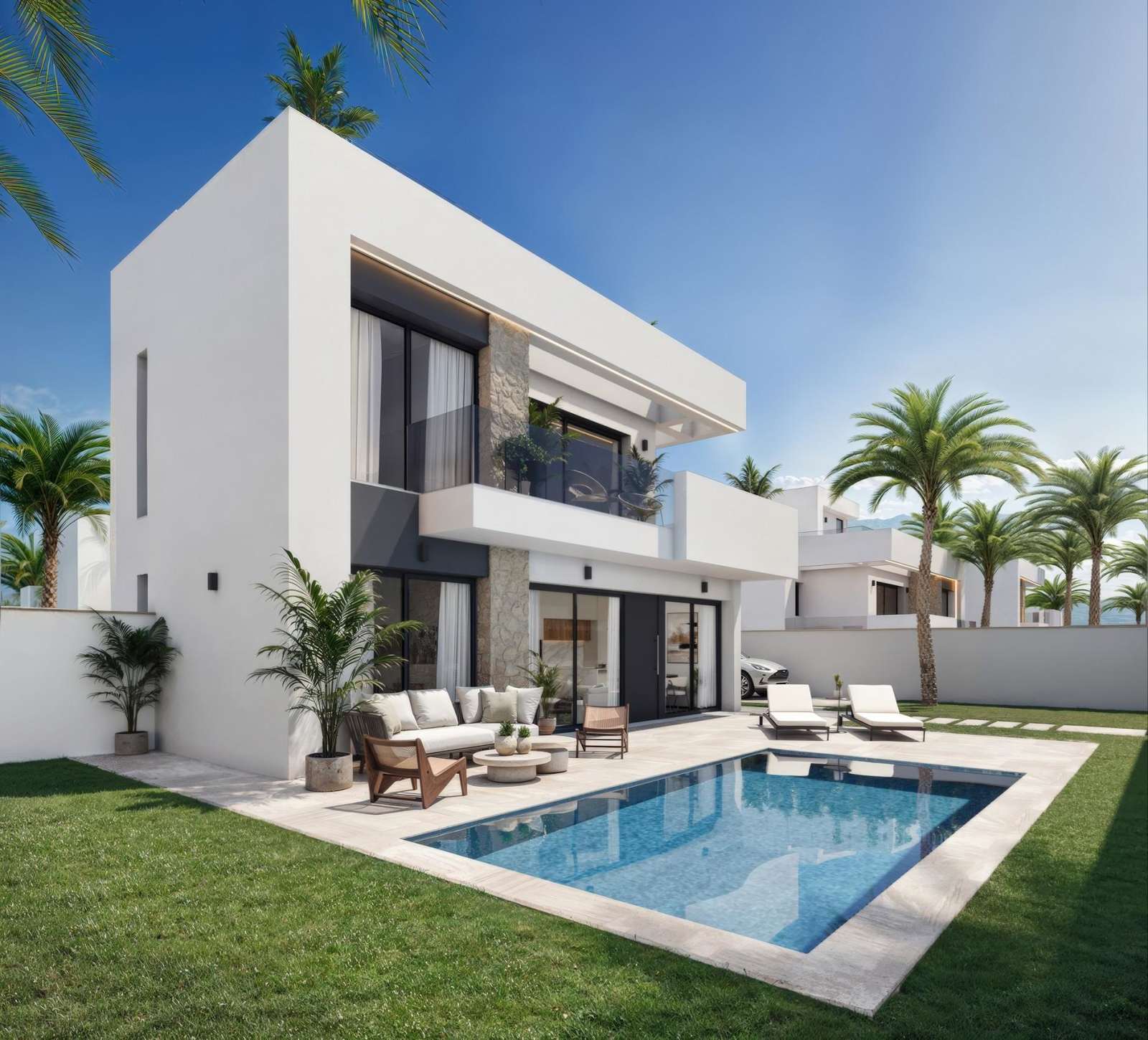 Ny villa med takterrasse og privat basseng, bilde 1