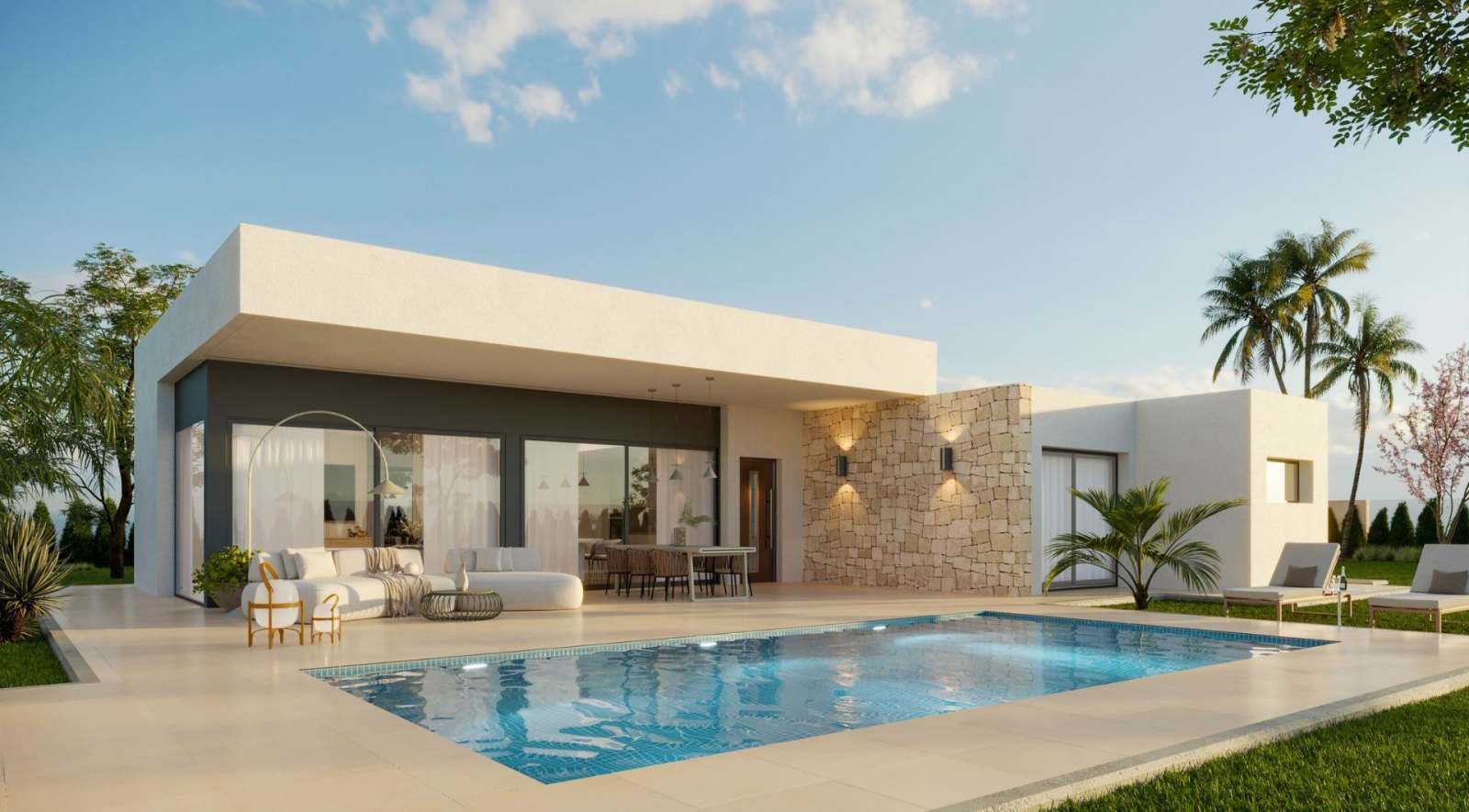 Nybygd villa med privat basseng, bilde 1
