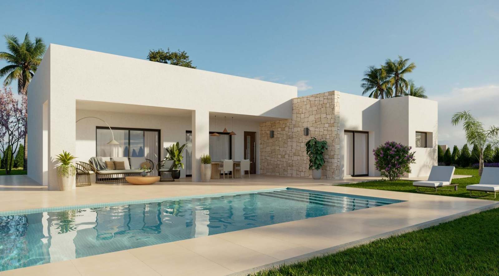 Nybygd villa med privat basseng, bilde 1