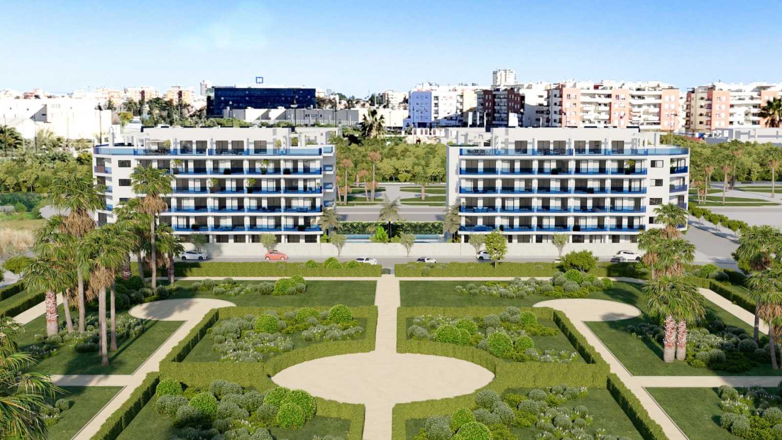 Ny leilighet med stor terrasse – 1 soverom og fellesbasseng, bilde 1