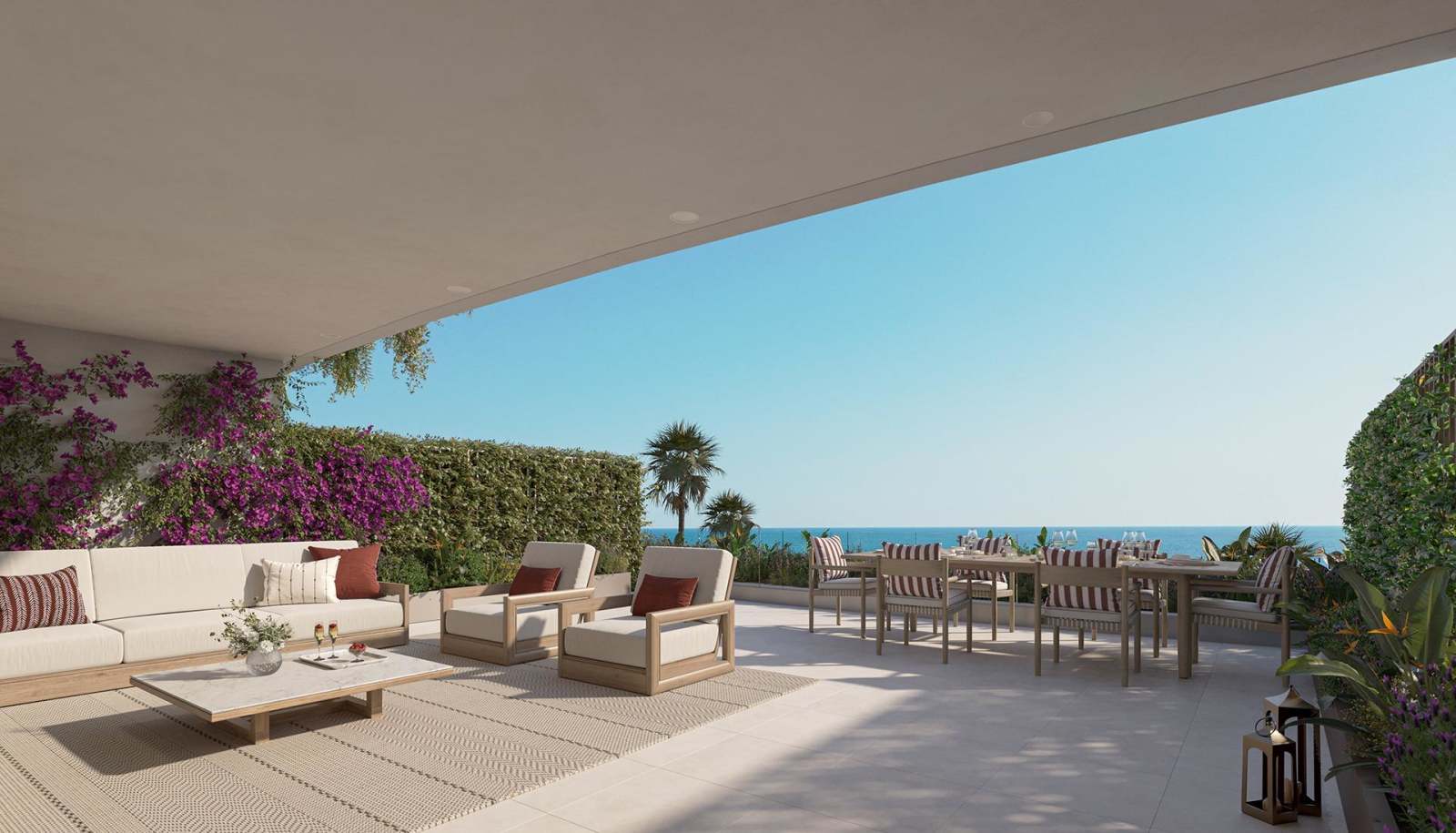Villa med takterrasse og havutsikt – Gangavstand til strand, bilde 1