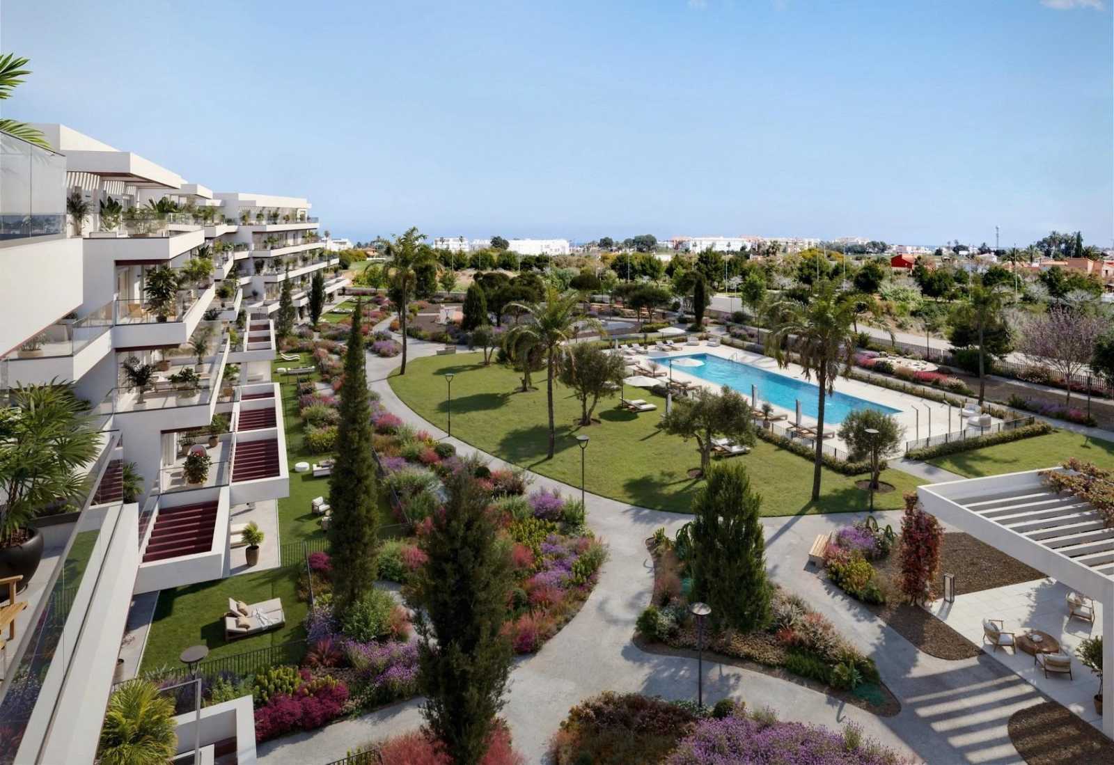 Ny leilighet med terrasse på 27 m² – 500 meter fra stranden, bilde 1