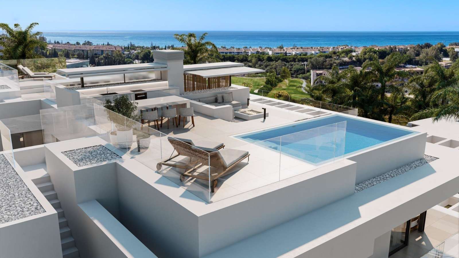 Eksklusiv villa med takterrasse – Privat basseng og havutsikt, bilde 1