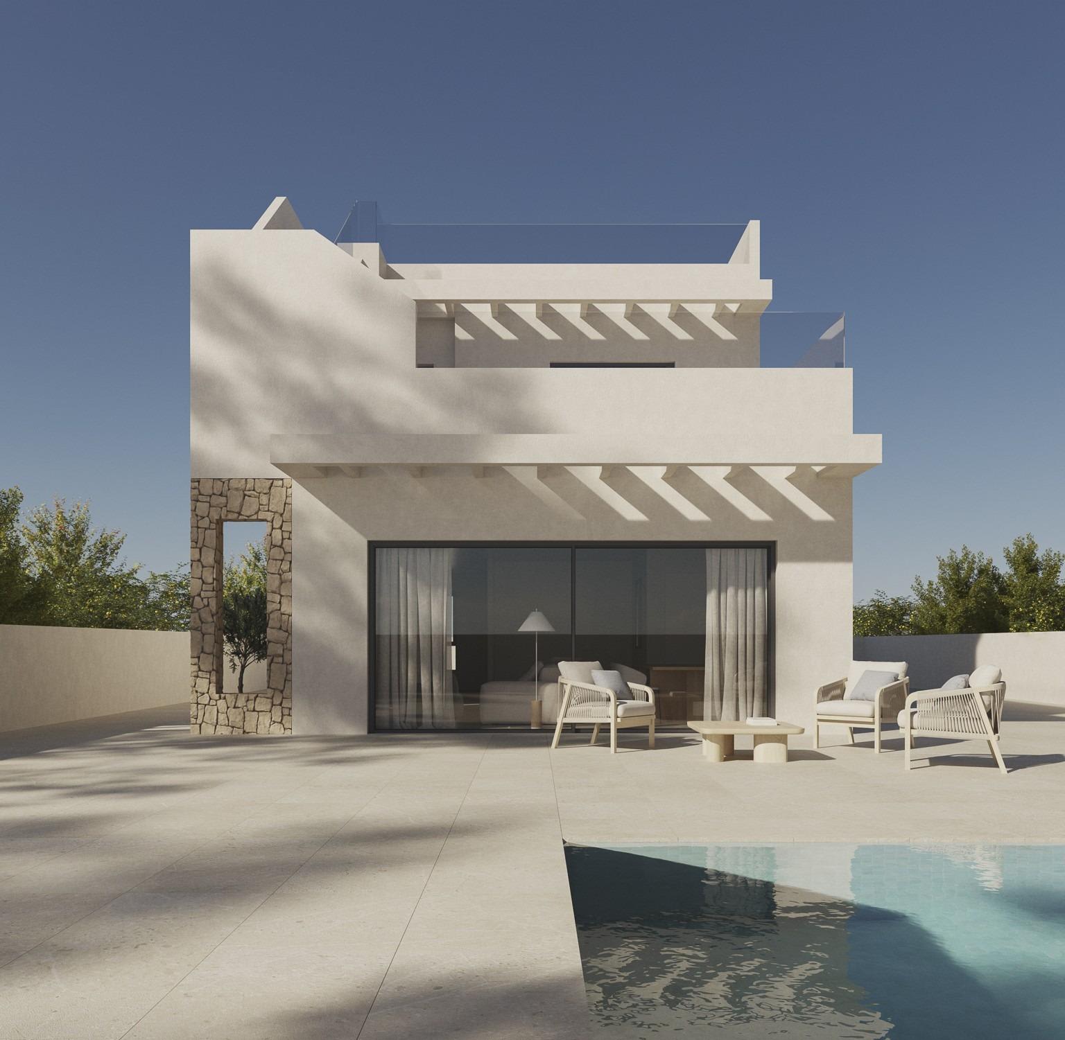 Nybygd villa i Polop – Takterrasse og 4 soverom, bilde 1