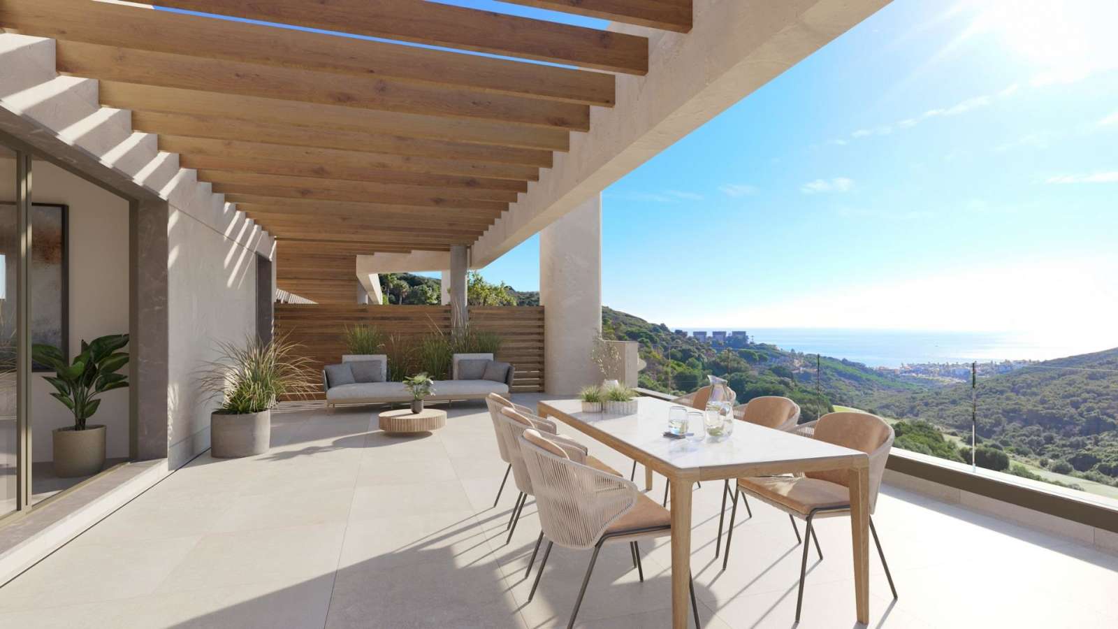 Ny leilighet med havutsikt – Terrasse 56 m² og privat jacuzzi, bilde 1