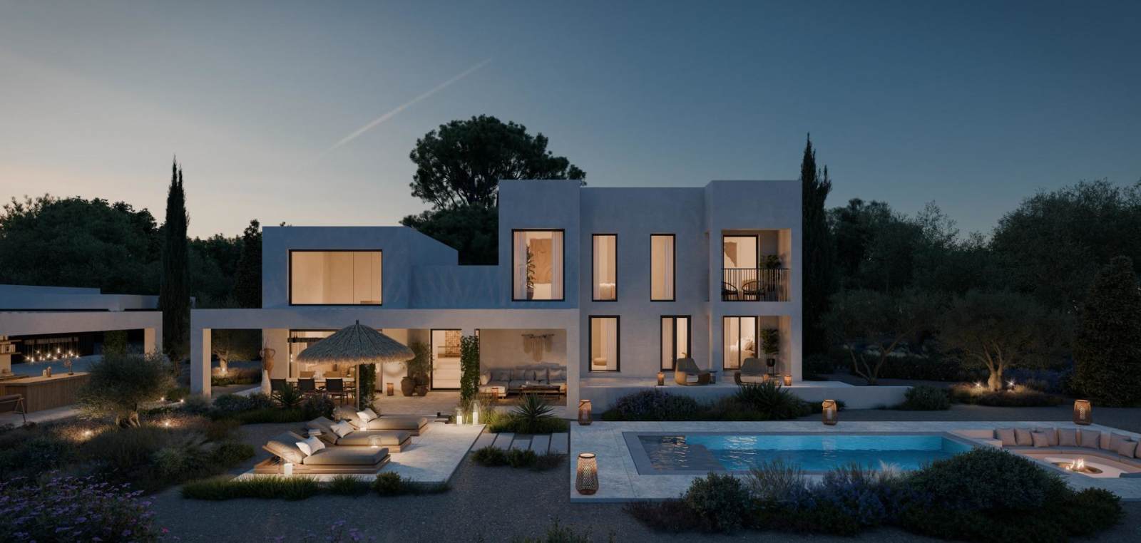 Kjempeflott villa med privat basseng – Nybygg 200 meter fra stranden, bilde 1