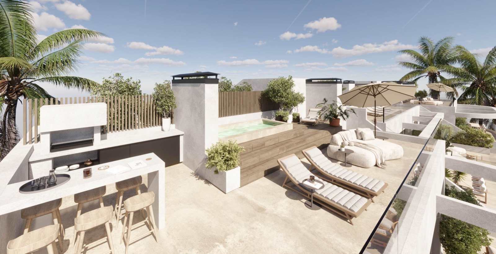 Ny leilighet med takterrasse og privat basseng – 300 meter fra stranden i Estepona, bilde 1