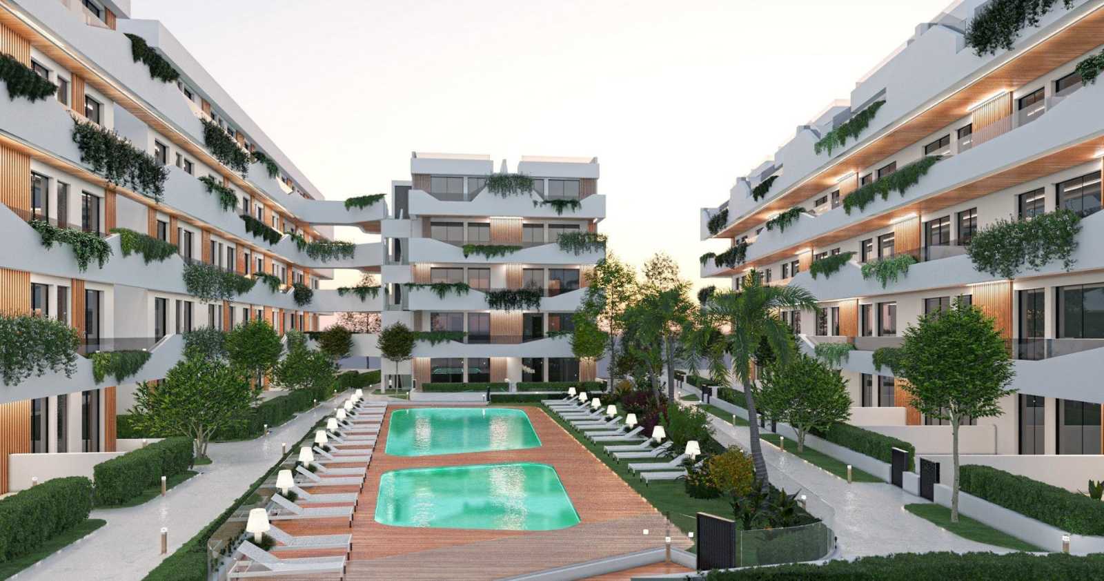 Ny leilighet med takterrasse – 750 meter fra stranden, bilde 1