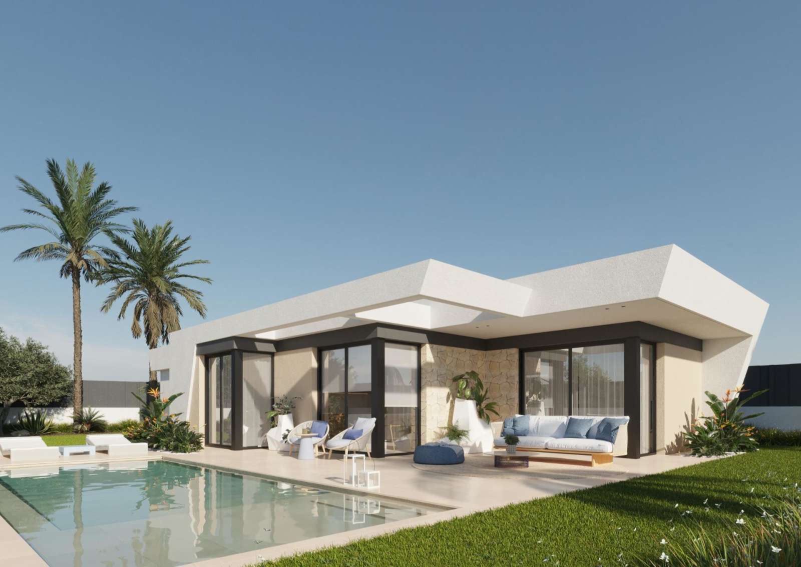 Nybygd villa med privat basseng, bilde 1