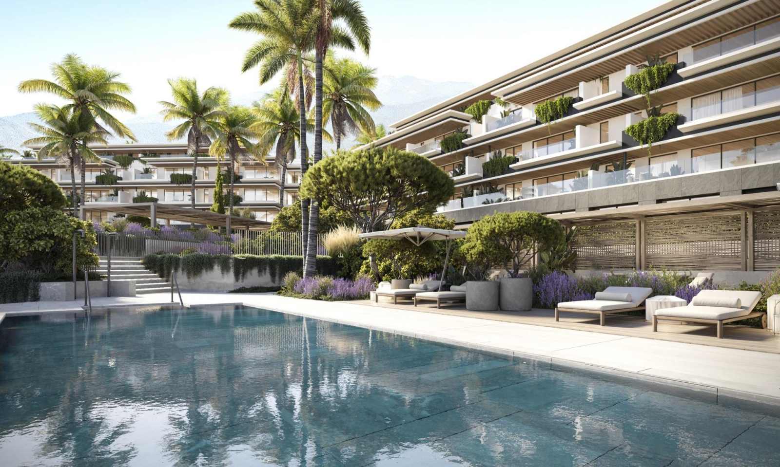 Ny leilighet med havutsikt – Privat takterrasse og fellesbasseng, bilde 1