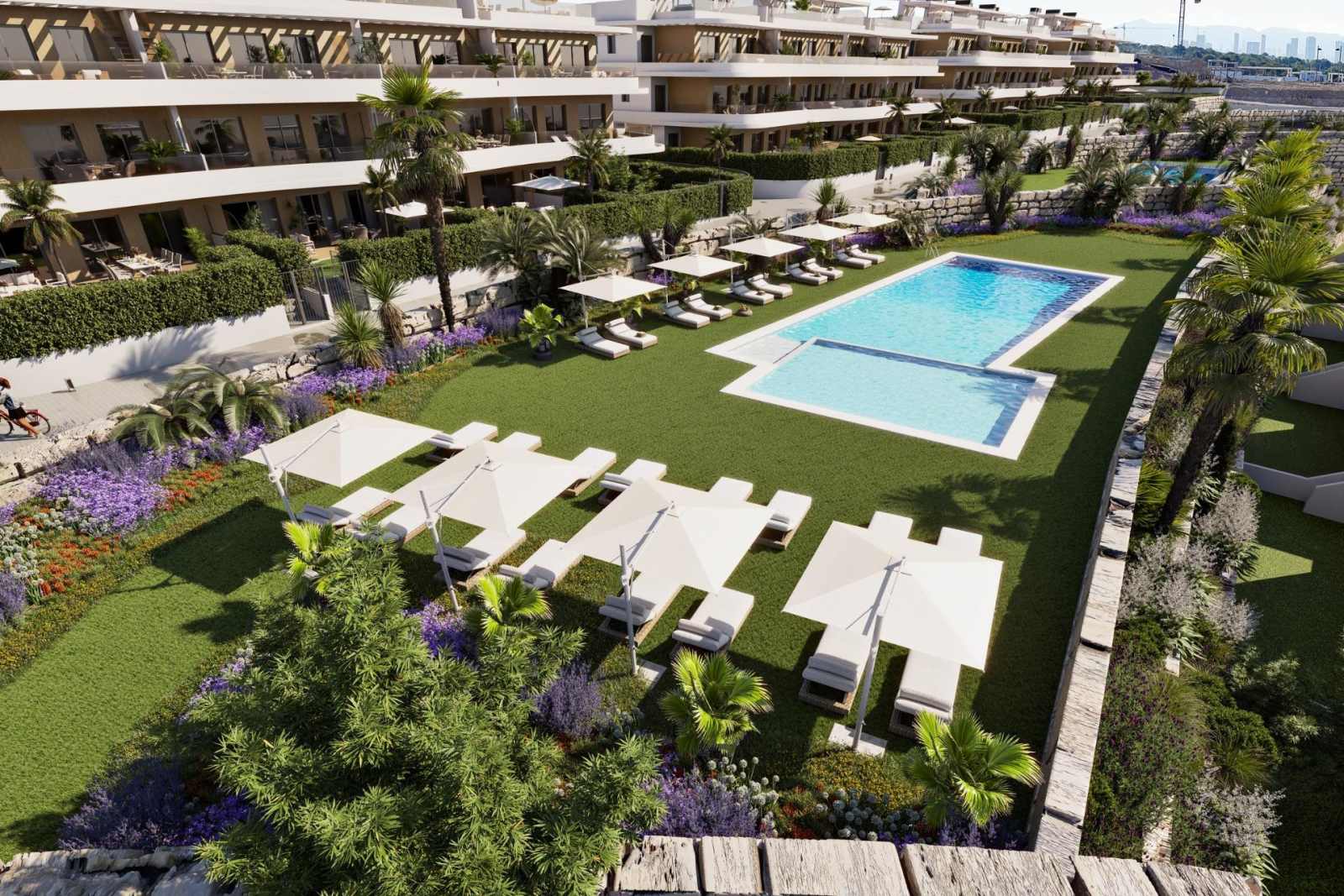 Nybygd leilighet med takterrasse – 2 soverom og fellesbasseng, bilde 1