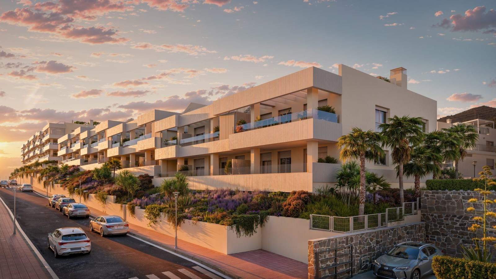 Ny leilighet med terrasse på 24 m² – Fellesbasseng og havutsikt, bilde 1