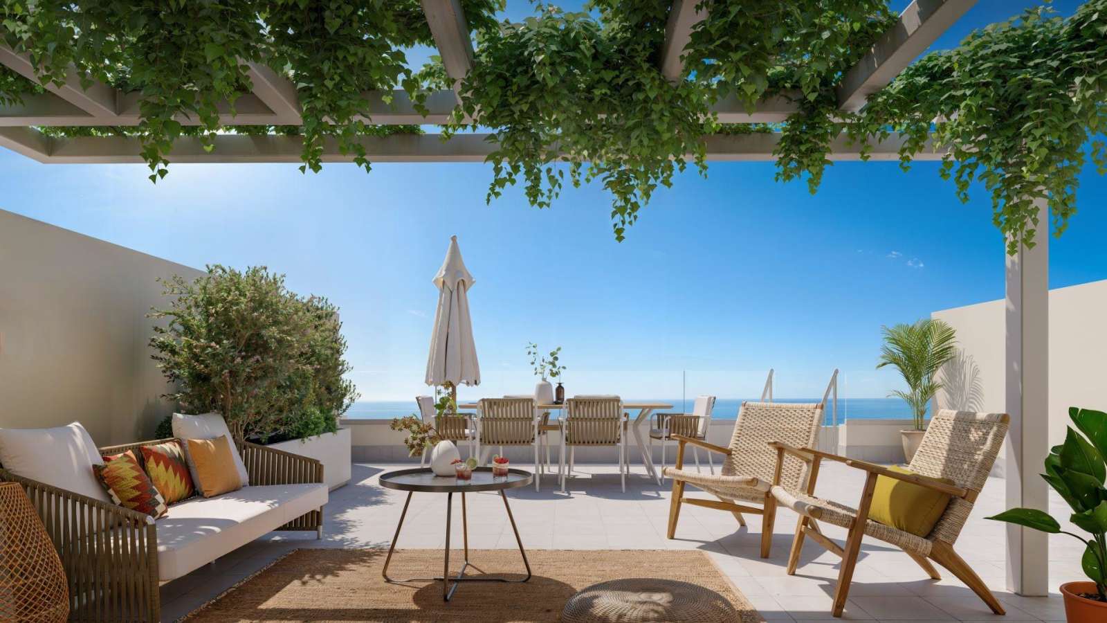 Ny leilighet med takterrasse og havutsikt – Fellesbasseng, bilde 1