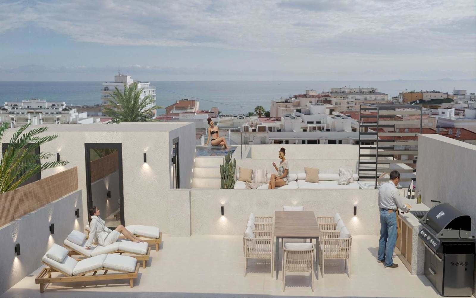 Ny leilighet med takterrasse – 250 meter fra stranden, bilde 1