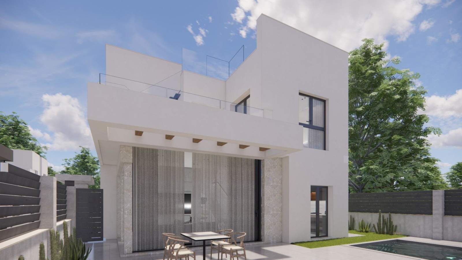 Ny villa med takterrasse – Privat basseng og 3 soverom, bilde 1