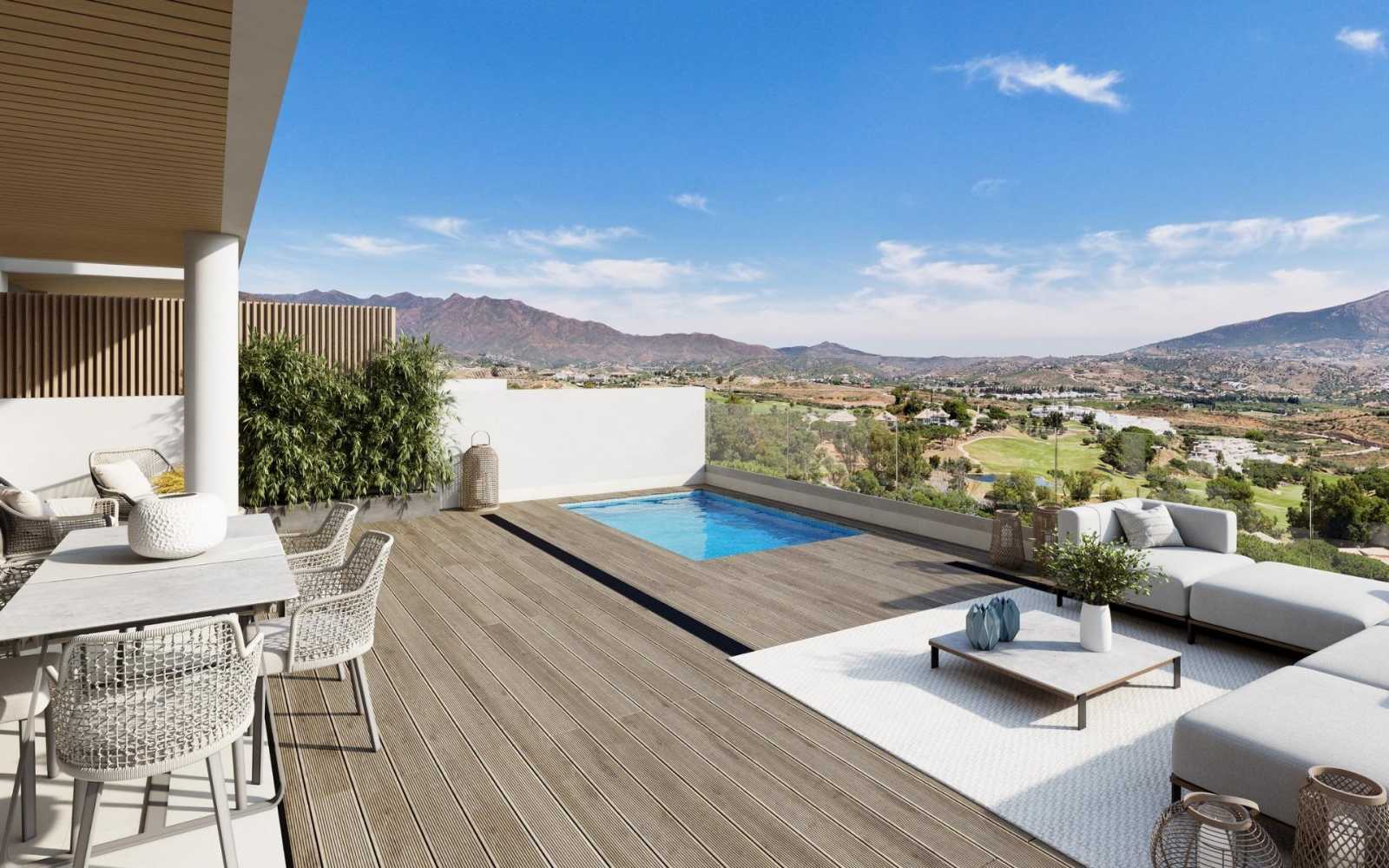 Ny leilighet med takterrasse og havutsikt – Privat basseng og 3 soverom, bilde 1