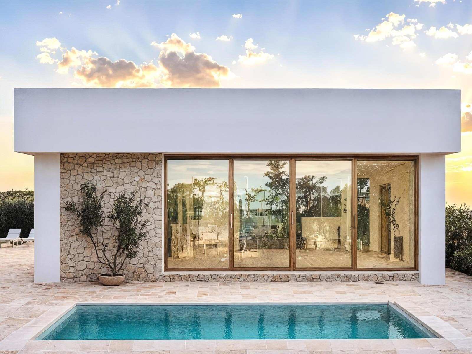 Nybygd villa med takterrasse og privat basseng, bilde 1