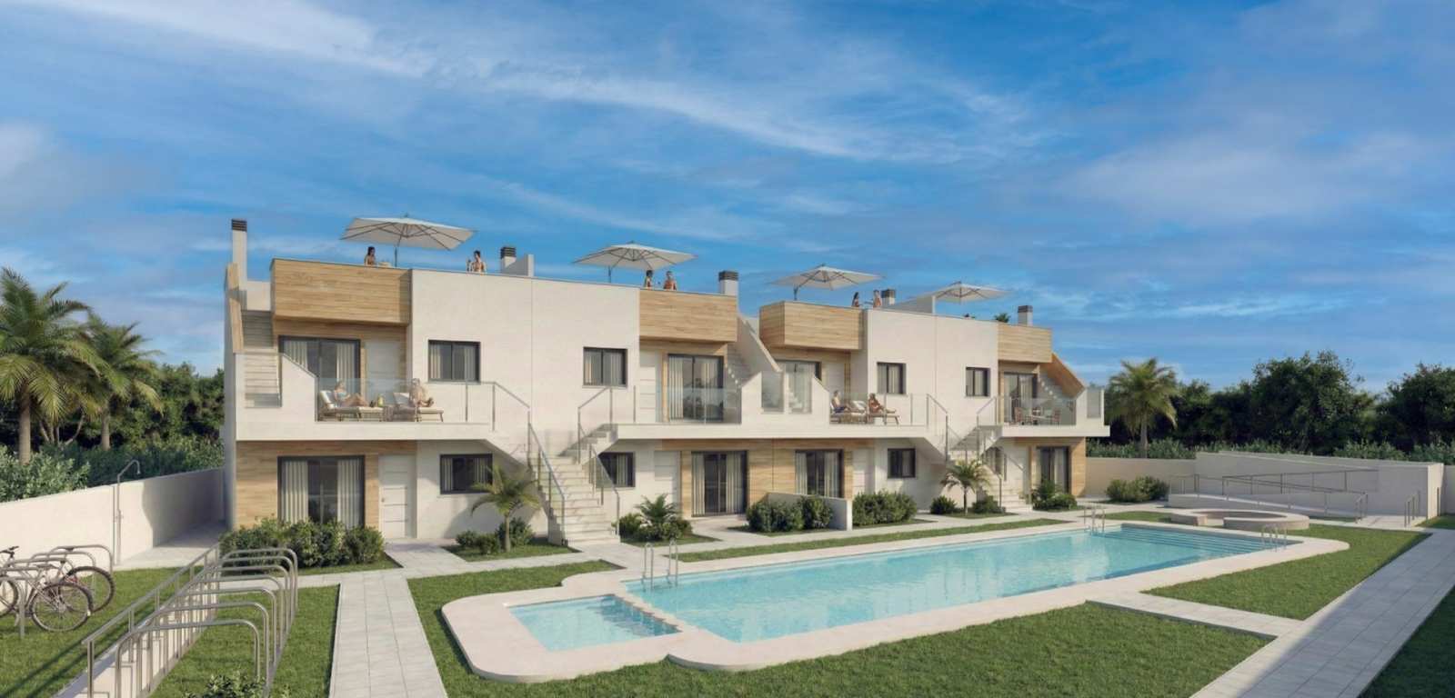 Nytt rekkehus med takterrasse i San Javier, bilde 1