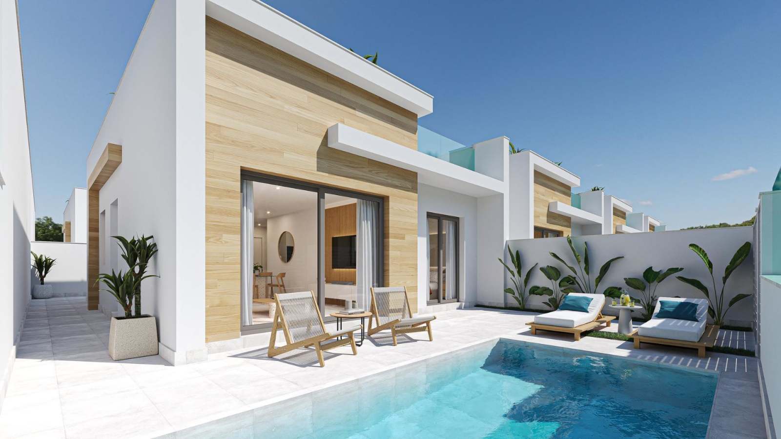 Nybygd villa med takterrasse og privat basseng, bilde 1