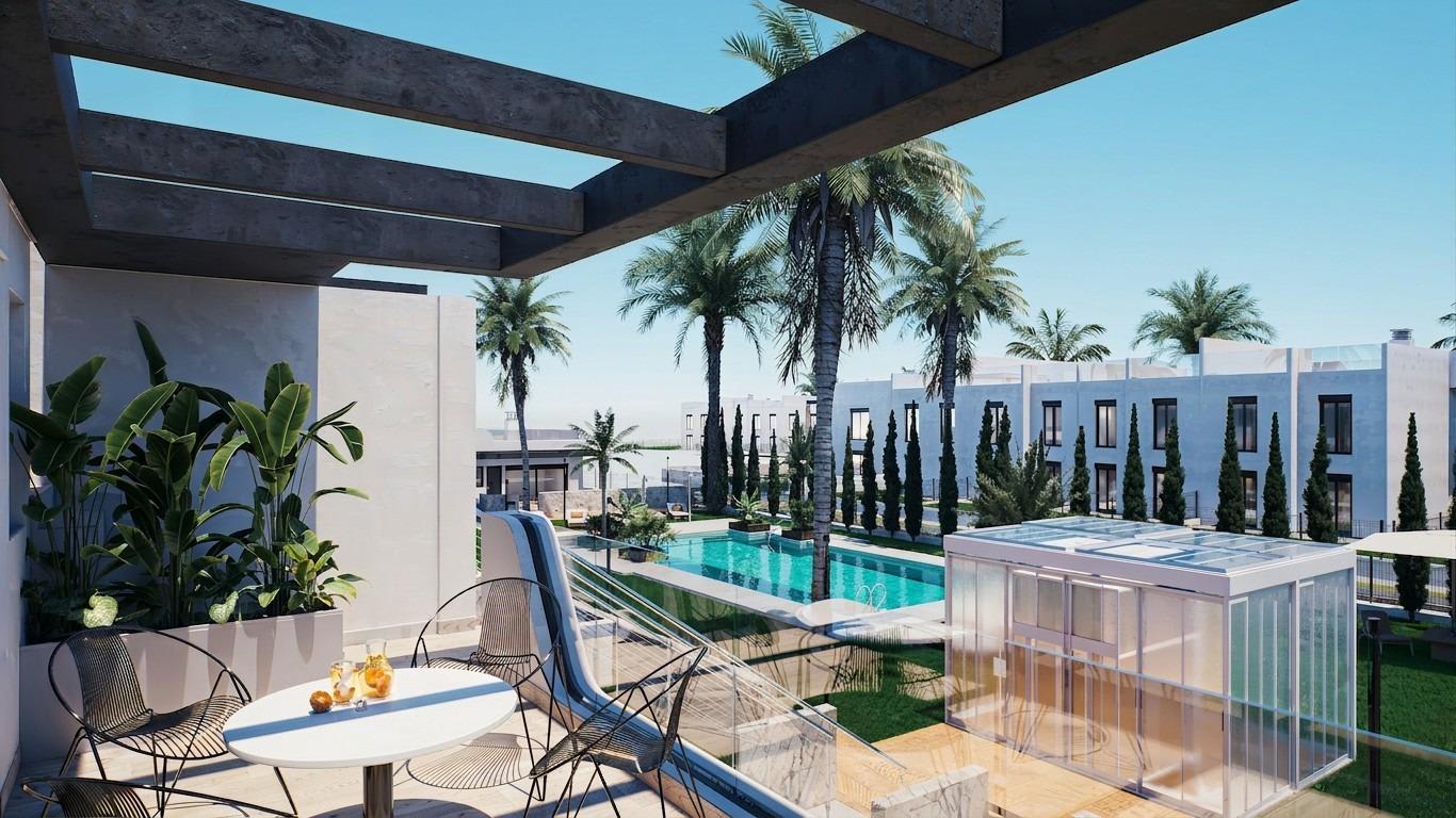 Nytt rekkehus med takterrasse og fellesbasseng, bilde 1
