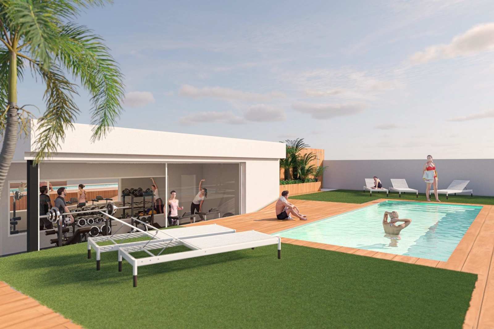 Ny leilighet med takterrasse – Fellesbasseng og 1 soverom, bilde 1