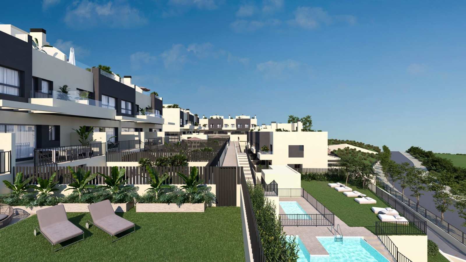 Nytt rekkehus 800 meter fra stranden – 4 soverom og privat takterrasse, bilde 1