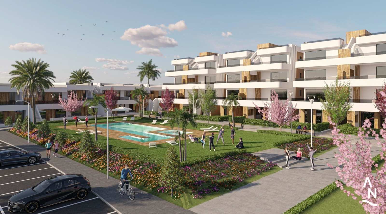 Ny leilighet med takterrasse – Privat parkering og fellesbasseng, bilde 1