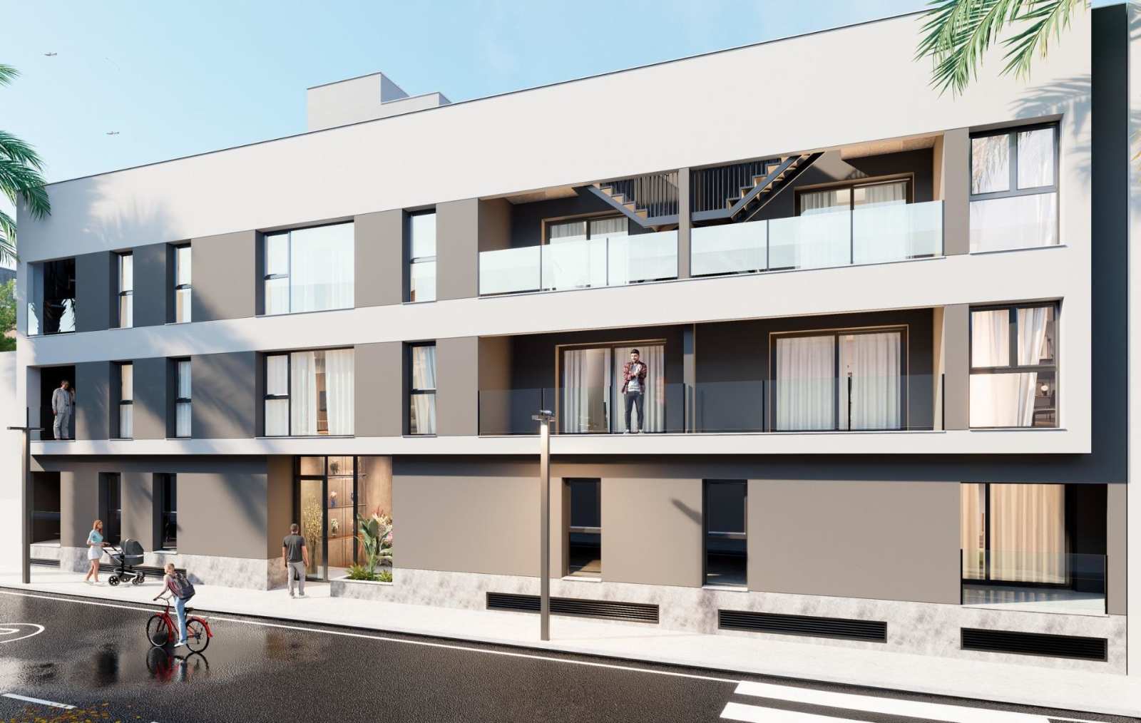 Ny leilighet med takterrasse og terrasse – 500 meter fra stranden, bilde 1