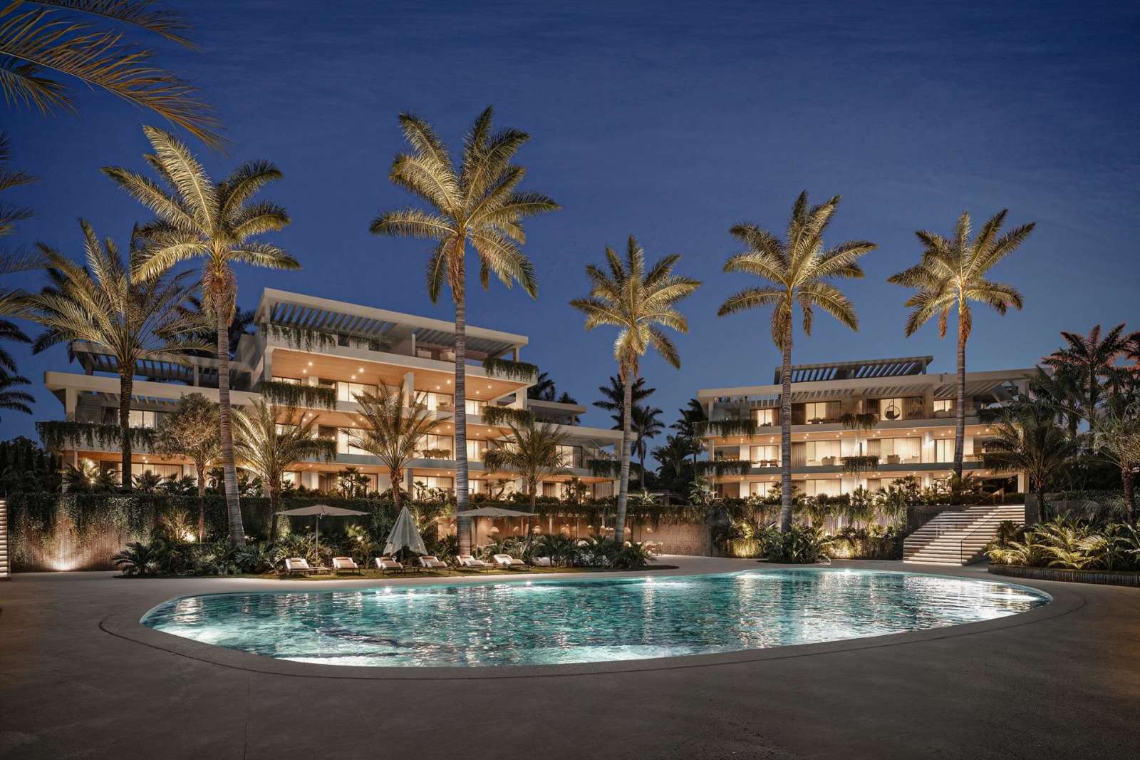 Ny leilighet med takterrasse og privat hage – 400 meter fra stranden i Estepona, bilde 1