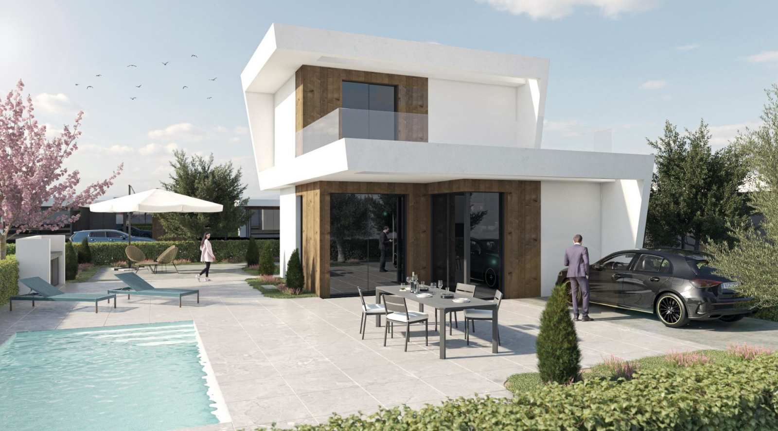 Nybygd villa med takterrasse og privat basseng – Altaona Golf Resort, bilde 1