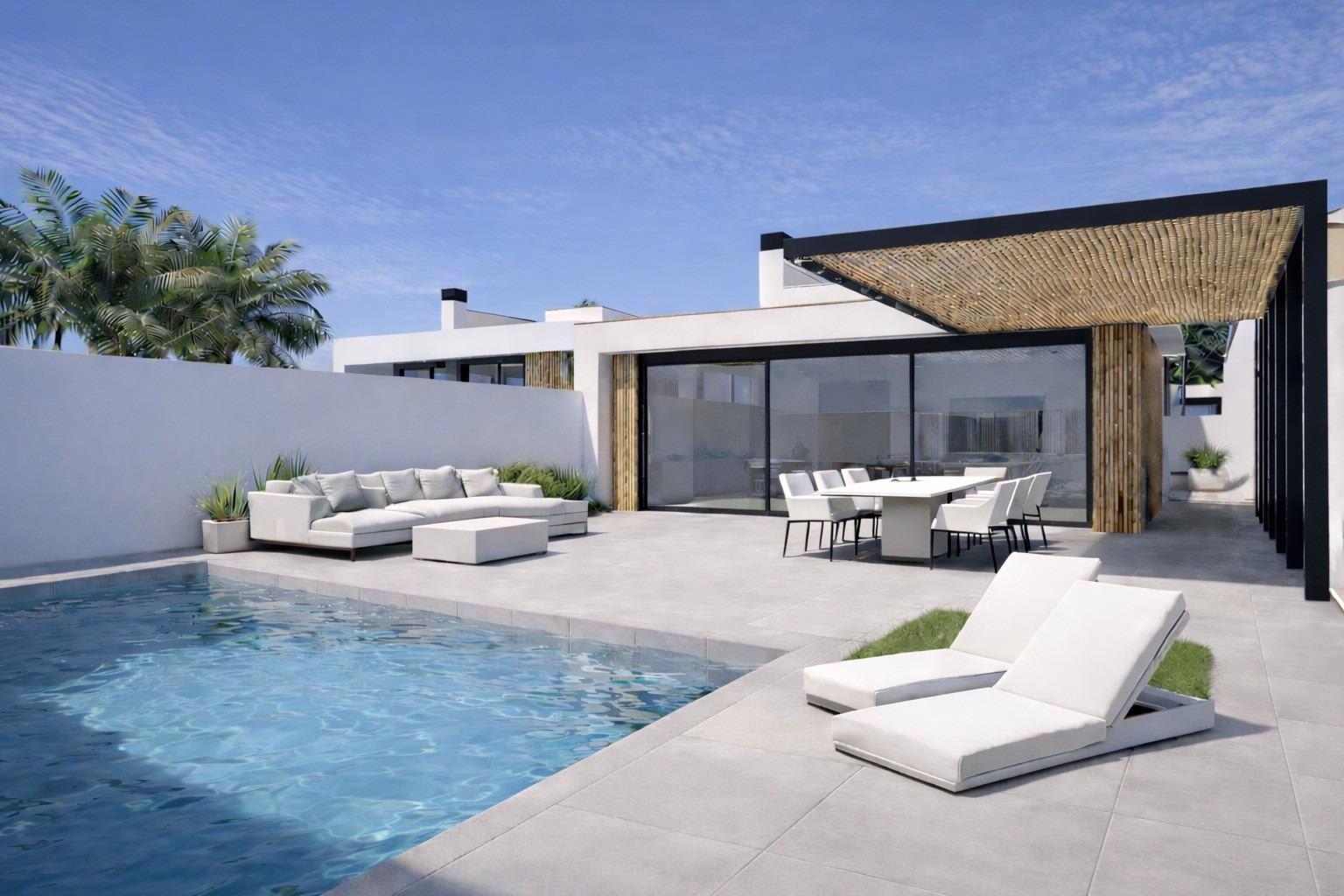 Ny villa med takterrasse og privat basseng, bilde 1