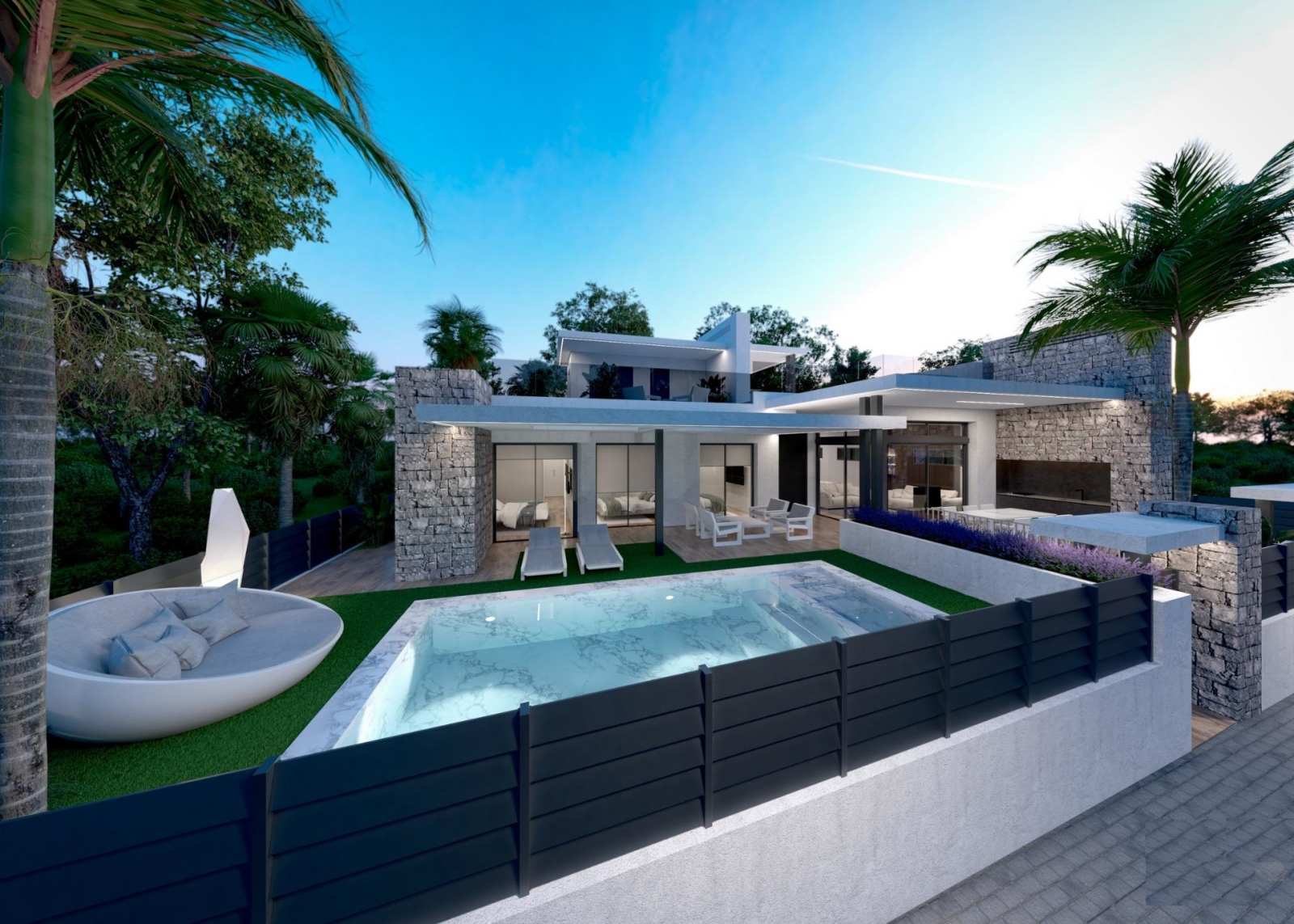 Eksklusiv villa med takterrasse og privat basseng – Nybygg med 3 soverom, bilde 1